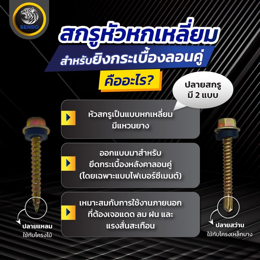 สกรูหัวหกเหลี่ยม